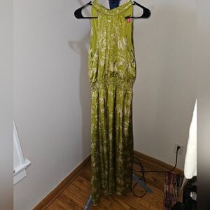 Vince Camuto Green Floral Maxi Dress